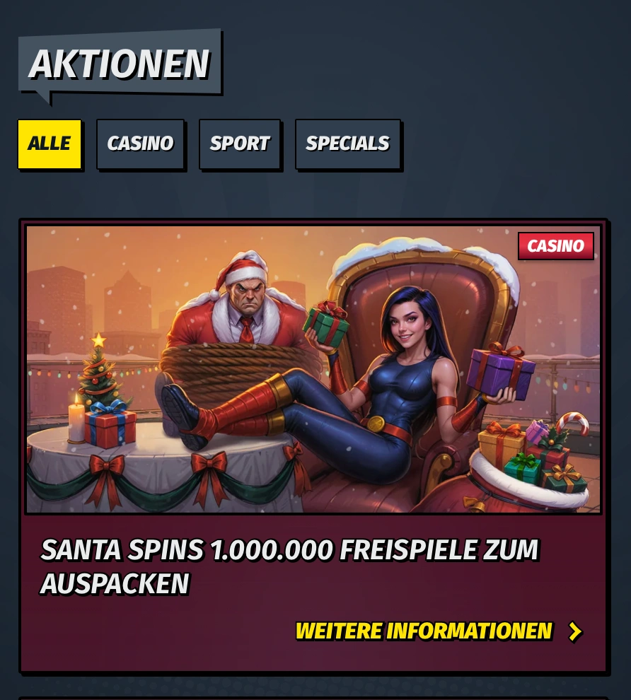 Bonusangebote bei Allyspin