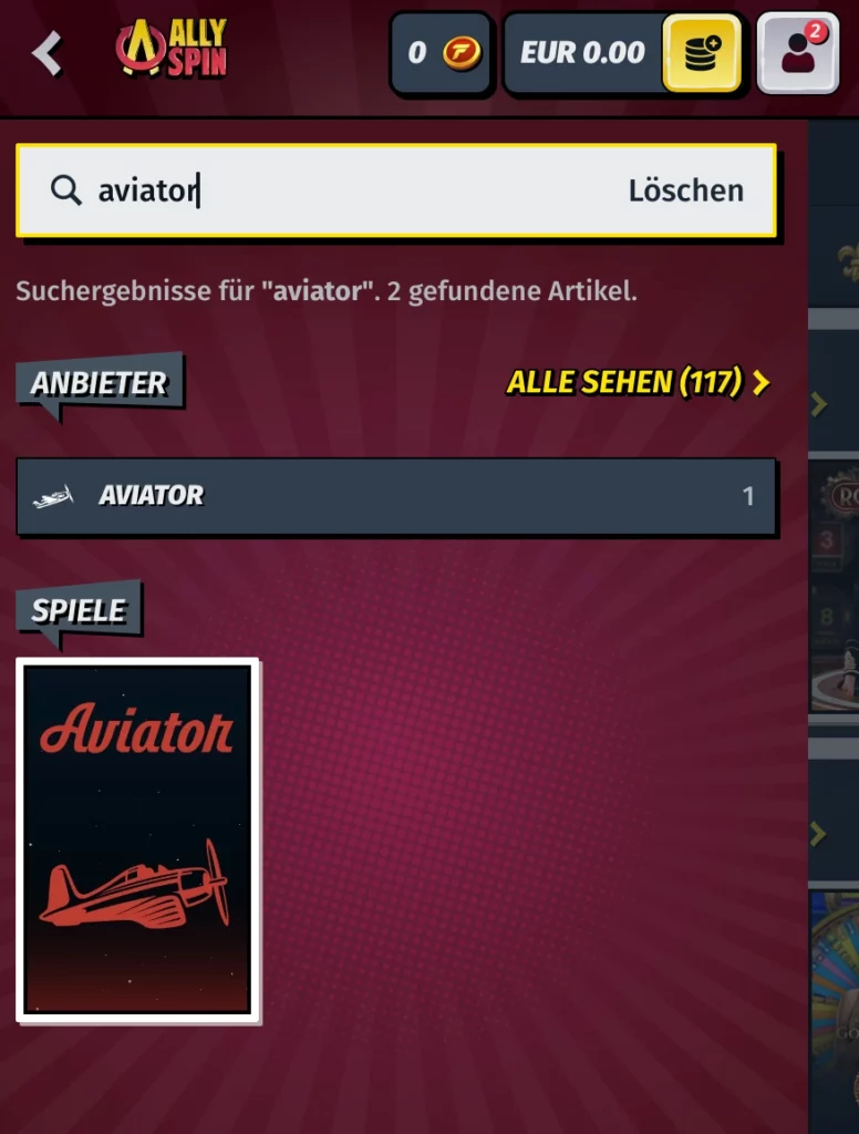 Wie spielt man Aviator bei Allyspin?
