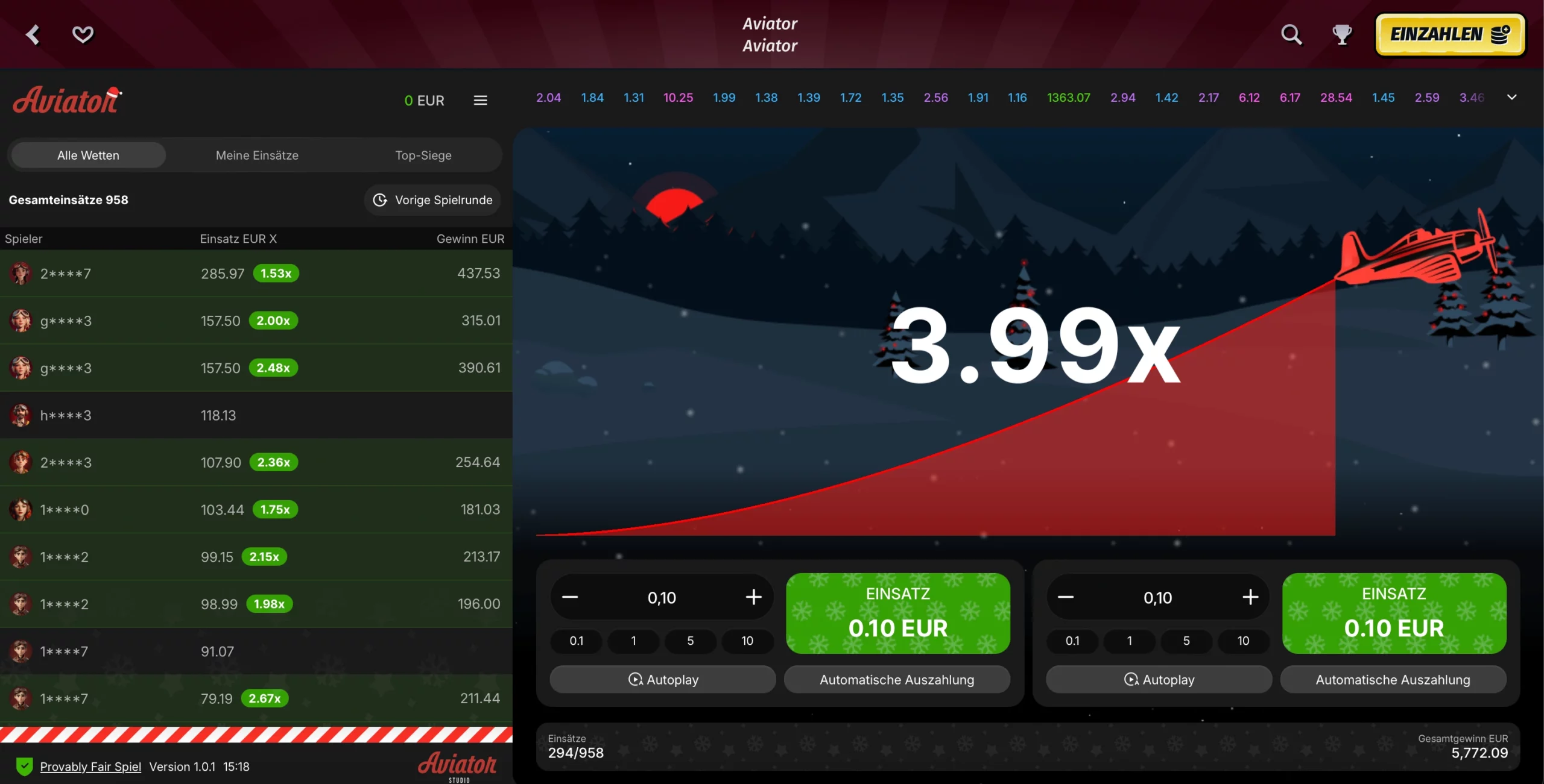 Aviator Demo