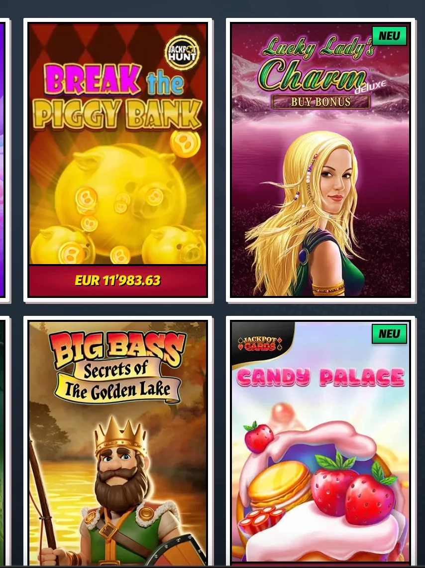 Spiele in der Allyspin App